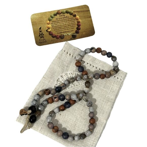 Seed the Difference Triple Wrap Handmade Seed Bead Bracelet - Picture 3 of 4